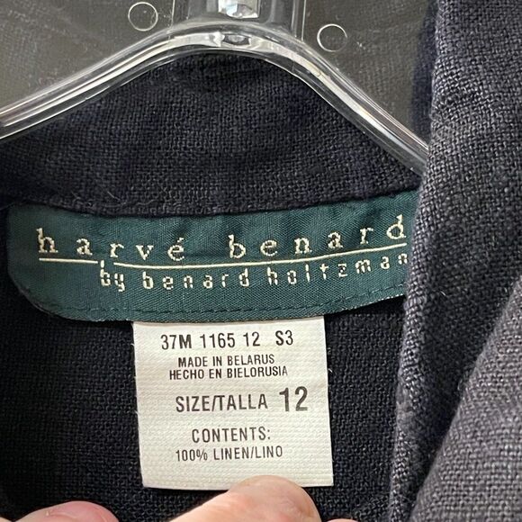 Harve Benard Linen Sleeveless Ruffle Dress 12 - Picture 5 of 8